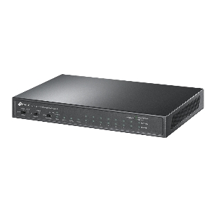Настольный коммутатор TP-Link TL-SL1311P, 8 портов 10/100 Мбит/с с поддержкой PoE+, 2 гигабитных порта без поддержки PoE, 1 порт SFP, 802.3af/at, бюджет PoE — 65 Вт, стальной корпус