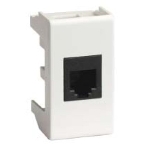 Розетка компьютерная DKC Viva 45048 RJ-45 кат.5Е, экранированная, 8P8C, Hyperline, Dual IDC, белая, 1 модуль