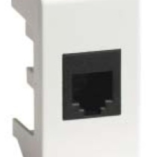Розетка компьютерная DKC Viva 45048 RJ-45 кат.5Е, экранированная, 8P8C, Hyperline, Dual IDC, белая, 1 модуль