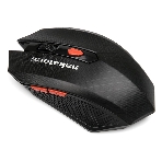 Мышь беспроводная Nakatomi MRON-08U черный, 1600 dpi, радиоканал, USB, кнопки - 6