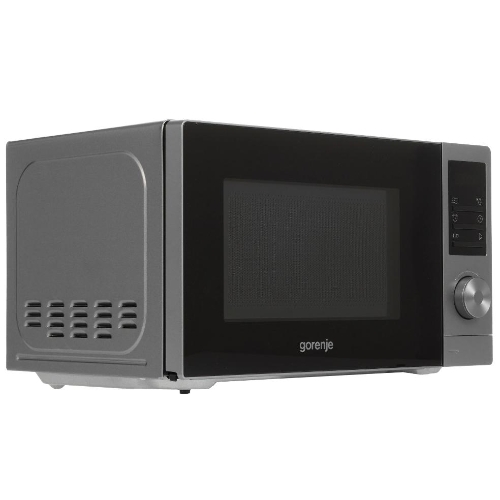 Микроволновая печь Gorenje MO20A3T4 серый/черный, 20 л, 700 Вт, переключатели - поворотный механизм