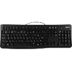 Клавиатура проводная Logitech K120 for business, USB черный (неоригинальная гравировка)