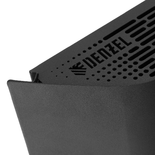 Конвектор электрический Denzel XCE-1000B черный, 1000 Вт, 15 м2, термостат