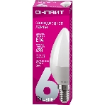 Лампа светодиодная ОНЛАЙТ 71629 OLL-C37-6-230-4K-E14-FR