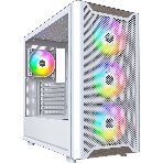 Компьютерный корпус Montech XR Wood белый без БП ATX 3x120мм 2xUSB3.0 audio bott PSU