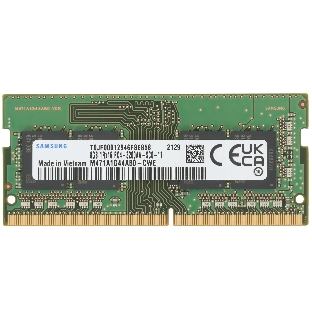 Оперативная память Samsung, DDR4, 8GB (1x8GB), 3200 MHz, CL22, без радиатора, SO-DIMM