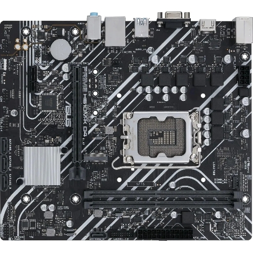 Материнская плата ASUS PRIME H610M-K D4, LGA 1700, Intel H610, 2xDDR4, 4xSATA, 1xM.2, 1xPCIe 4.0 x16, 1xPCI, 1xHDMI, 1xVGA, 1x 1Gb LAN, 2xUSB-A 2.0, 2xUSB-A 3.2 Gen 1, 3x3.5 мм, 7.1, mATX
