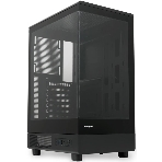 Компьютерный корпус без блока питания HSPD F510, Panoramic Mid Tower, черный, TG, 0.5 SPCC, no fans ATX, mATX, mITX 180/280/160мм 1x2.5