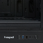 Компьютерный корпус без блока питания HSPD M510, Mesh Mid Tower, черный, TG, 0.5 SPCC, no fans ATX, mATX, mITX 180/280/160мм 1x2.5