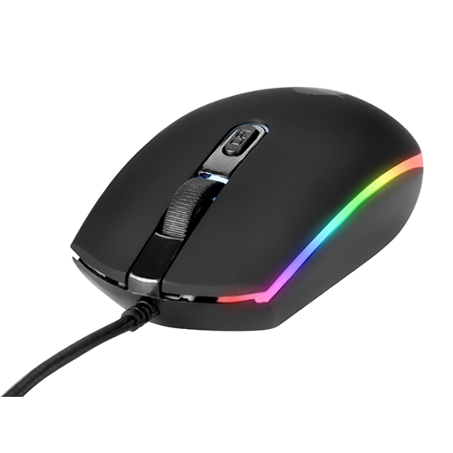 Мышь проводная Qumo Pretender M53 черный, 3200 dpi, USB, кнопки - 4