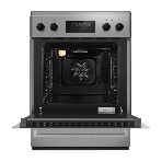 Плита электрическая Maunfeld MEC611CS09TD серебристый, конфорок 4 шт, духовка 59 л, 60 см x 85 см x 60 см