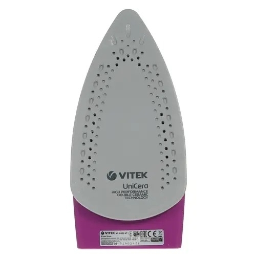 Утюг дорожный Vitek VT-8305 1000 Вт белый/фиолетовый