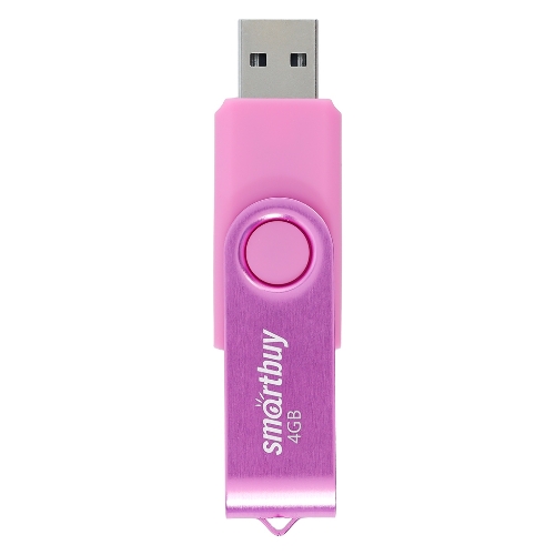Флешка USB Smartbuy R/W Twist Pink (SB004 Gb2TWP), 4 Gb, USB 2.0, R/W 10/7, розовый