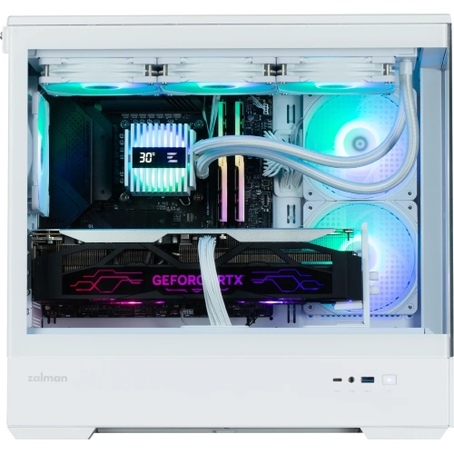 Компьютерный корпус ZALMAN P30 V2, MATX, белый, WINDOW, 2x3.5