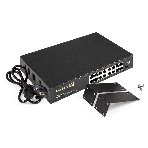 Коммутатор неуправляемый ExeGate EDGS-1016D (16-портовый гигабитный UTP 10/100/1000 Base-T, металлический корпус, с возможностью установки в стойку, с функцией энергосбережения (EEE))