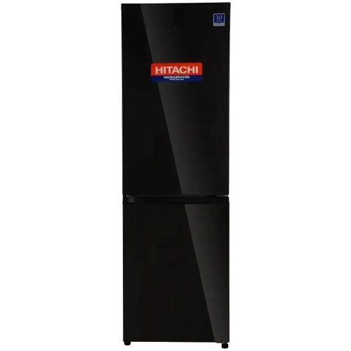 Холодильник Hitachi R-B410PUC6 BBK черный двухкамерный 215/105л морозилка снизу, No Frost