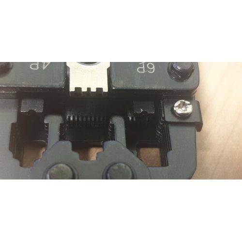Кримпер многофункциональный с 3 встроенными модулями для обжима RJ-45, RJ-12, RJ-11 HT-200R