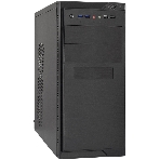 Компьютерный корпус Minitower ExeGate MA-372UX Black, mATX UN350, 120мм 2*USB+2*USB3.0, Audio