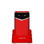 Мобильный телефон Maxvi E11ds красный/серебристый