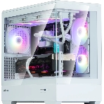 Компьютерный корпус ZALMAN P30 V2, MATX, белый, WINDOW, 2x3.5