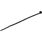 Нейлоновые стяжки Fortisflex КСС 3х100 черный 100 штук