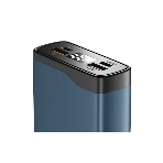Портативный аккумулятор OLMIO QL-20, 20000mAh, 22.5W, QuickCharge3.0/PowerDelivery, LCD, голубой