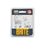 Рамка 1-местная IEK BRITE РУ-1-1-БрЧ (BR-M12-M-K02) металл черный