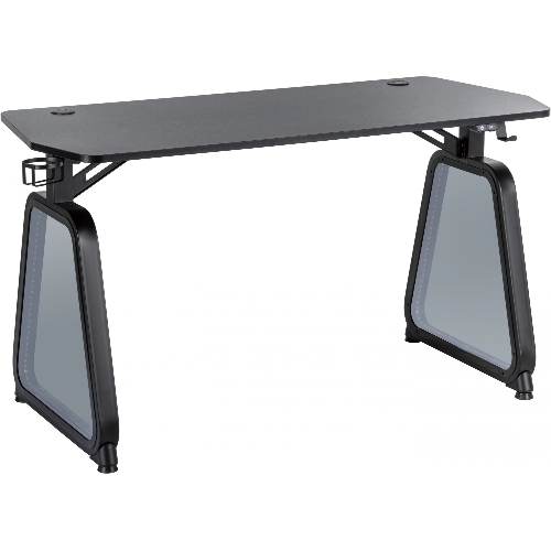 Стол игровой Cactus CS-GMD-BK-RGb столешница МДФ, черный каркас черный 136x60x75 см