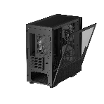 Компьютерный корпус Deepcool CH360 без БП, боковое окно (закаленное стекло), 2x140мм ARGb LED вентилятор спереди и 1x120мм ARGb LED вентилятор сзади, черный, mATX