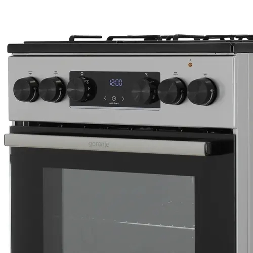Плита комбинированная Gorenje GK5C60SJ серый, конфорок 4 газовых, духовка 62 л, 50 см x 85 см x 59.4 см