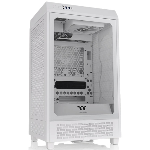 Компьютерный корпус Thermaltake The Tower 200 белый без БП miniITX 11x120мм 5x140мм 2xUSB 3.0 1xUSB3.1 audio bott PSU