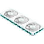 Вентилятор для корпуса Formula V Line AIR FUSION 3 WH REVERSE, 360x120x28мм, ARBG 3pin + PWM 4pin, 500-1800 RPM, 37.83 DBA MAX, HYDRO BEARING