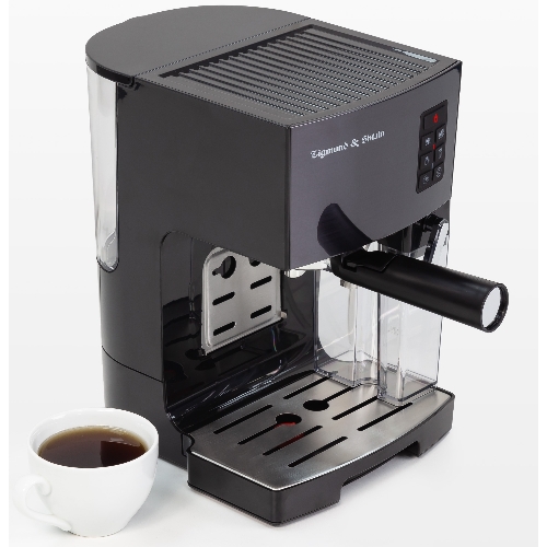 Кофеварка рожковая Zigmund & Shtain ZCM-889 черный, исп. кофе - молотый, 1.4 л, 1500 Вт. 20 бар