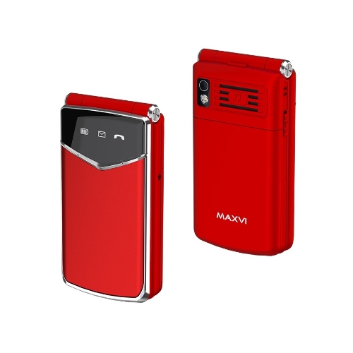 Мобильный телефон Maxvi E11ds красный/серебристый