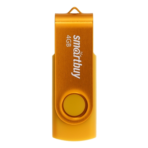 Флешка USB Smartbuy Twist Yellow (SB004 Gb2TWY), 4 Gb, USB 2.0, R/W 10/7, желтый