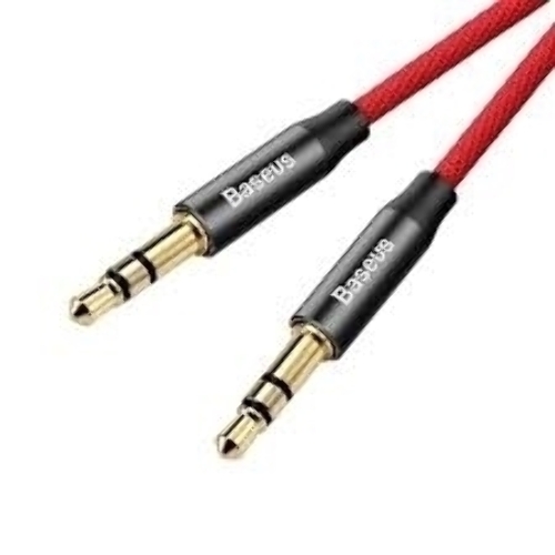 Кабель Baseus CAM30-C91 Yiven Audio Cable M30 AUX 3.5мм (M) to AUX 3.5мм (M) 1.5m Red+Black