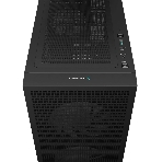 Компьютерный корпус Deepcool CH360 без БП, боковое окно (закаленное стекло), 2x140мм ARGb LED вентилятор спереди и 1x120мм ARGb LED вентилятор сзади, черный, mATX