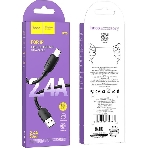 Кабель Hoco X96 Hyper iP USB (m)-Lightning (m) 1м черный коробка