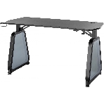 Стол игровой Cactus CS-GMD-BK-RGb столешница МДФ, черный каркас черный 136x60x75 см