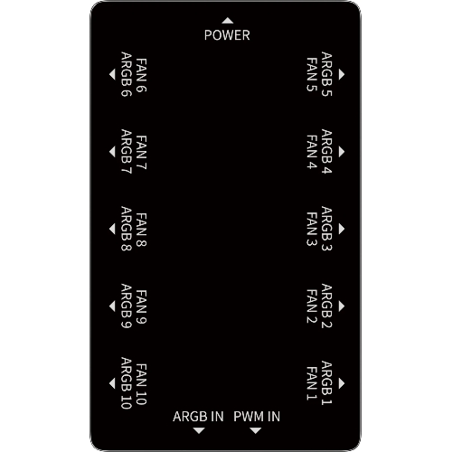 Контроллер подсветки для корпуса Ocypus Delta EH10 BK (Delta-EH10-BKN00XXX-GL)