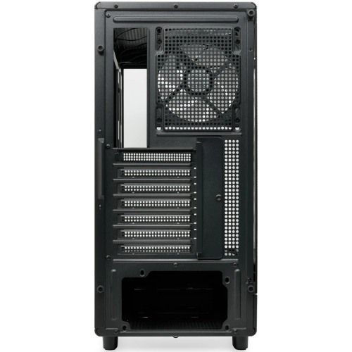 Компьютерный корпус HSPD F510, Panoramic Mid Tower, черный, TG, 0.5 SPCC, 3x120мм ARGb ATX, mATX, mITX 180/280/160мм 1x2.5