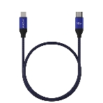 Кабель Maxvi MCw-100TT blue USB-C - USB-C, 5A разъемы USB-C - USB - C, Максимальная мощность 100W, ток макс. нагрузки 5А, макс. напряжение 20V;стандарт USB 3.1, длина 1.2м, нейлоновая оплетка, металлические корпуса разъемов, цвет синий.