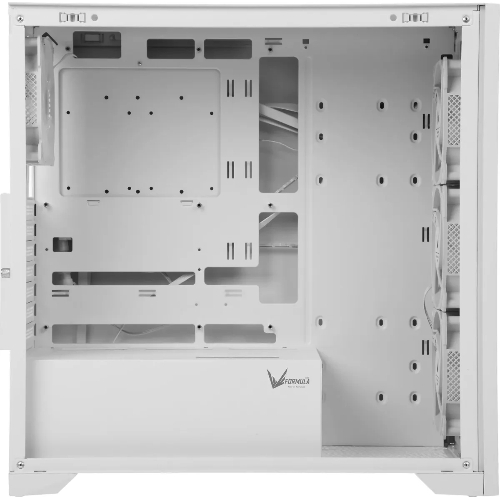 Корпус Formula V Line TimberLine T0 White, ATX, wood+plastic front, TYPE-C*1, USB3.0*2, FRONT 3x120мм FRGB, REAR 1x120мм FRGB