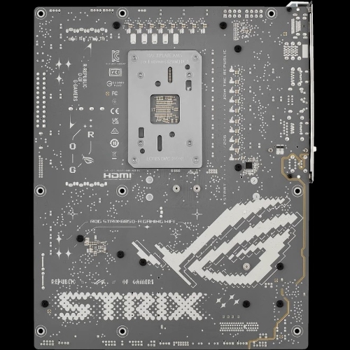 Материнская плата ASUS ROG STRIX B850-A GAMING WIFI, AM5, AMD B850, 4xDDR5, 2xSATA, 4xM.2, 1xPCIe 5.0 x16, 1xPCIe 4.0 x16, 1xPCIe x4, 1xDP, 1xHDMI, 1x2.5Gb LAN, 1xUSB-C 20Gbps, 1xUSB-C 10Gbps, 2xUSB-A 10Gbps, 4xUSB 5Gbps, 2xUSB-A 2.0, 3x3.5 мм, 7.1, ATX