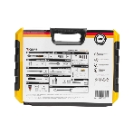 Набор инструментов Kranz 1/2, 1/4, CrV, пластиковый кейс, 82 предмета