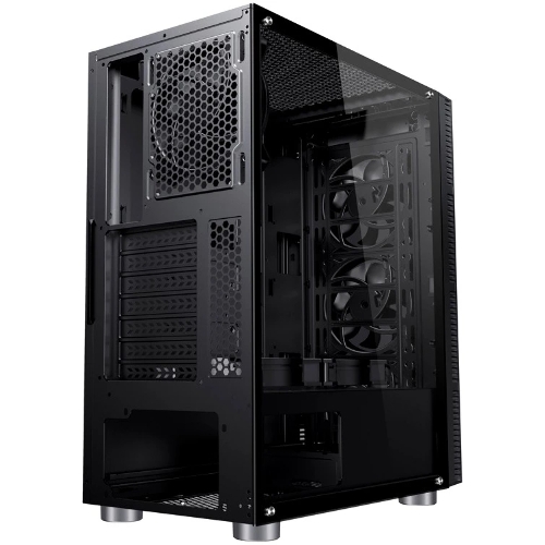 Компьютерный корпус Accord 3407 черный без БП ATX 2xUSB 2.0 2xUSB 3.0 audio bott PSU