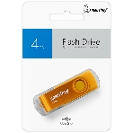 Флешка USB Smartbuy Twist Yellow (SB004 Gb2TWY), 4 Gb, USB 2.0, R/W 10/7, желтый