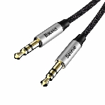 Кабель Baseus CAM30-CS1 Yiven Audio Cable M30 AUX 3.5мм (M) to AUX 3.5мм (M) 1.5m Silver+Black
