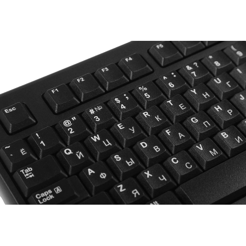 Клавиатура проводная Logitech K120 for business, USB черный (неоригинальная гравировка)