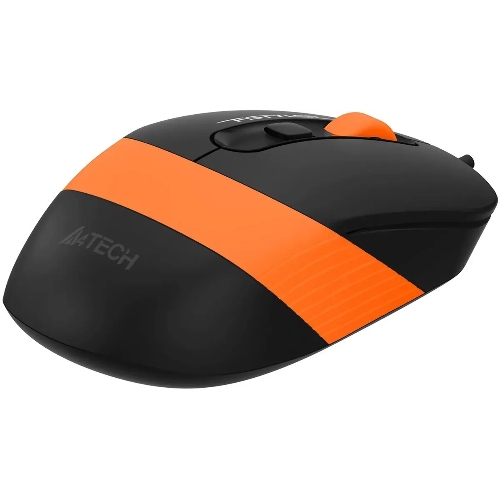 Мышь проводная A4Tech Fstyler FM10S черный/оранжевый, 1600 dpi, USB, кнопки - 4